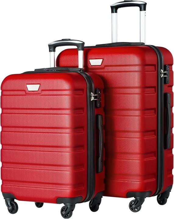 Produktbild Coolife 2-teiliges Hartschalenkoffer-Set mit TSA-Schloss (60 l, Handgepäck (bis 50l), M (50 - 90l))