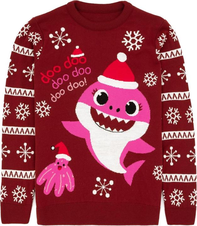 Immagine prodotto Pinkfong Maglia natalizia da donna/ragazzo Mamma Squalo (XL)