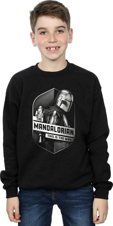 Produktbild Star Wars The Mandalorian This Way Mando Shield Sweatshirt Jungen (140, 146)