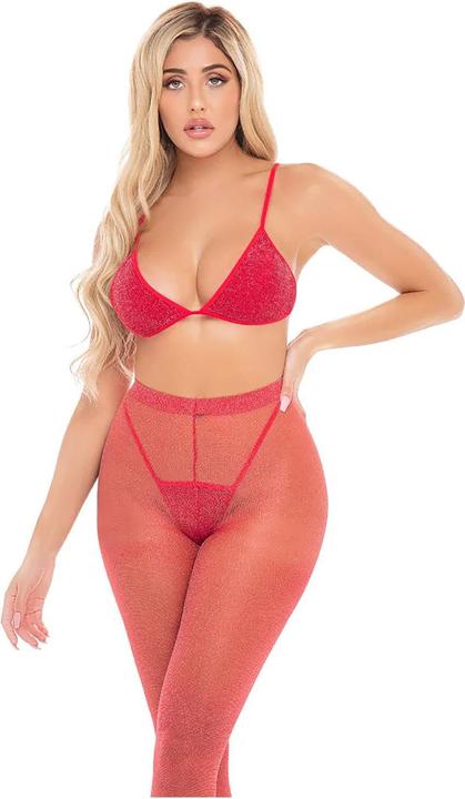 Immagine prodotto Pink Lipstick Lingerie Ordine Alto Lingerie Rosso Taglia Unica (Taglia unica)