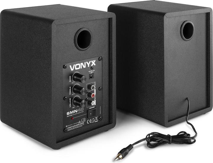 Produktbild Vonyx Studiomonitore SMN40B Paar Schwarz (Aktiv, Paar, 1x 100 W)