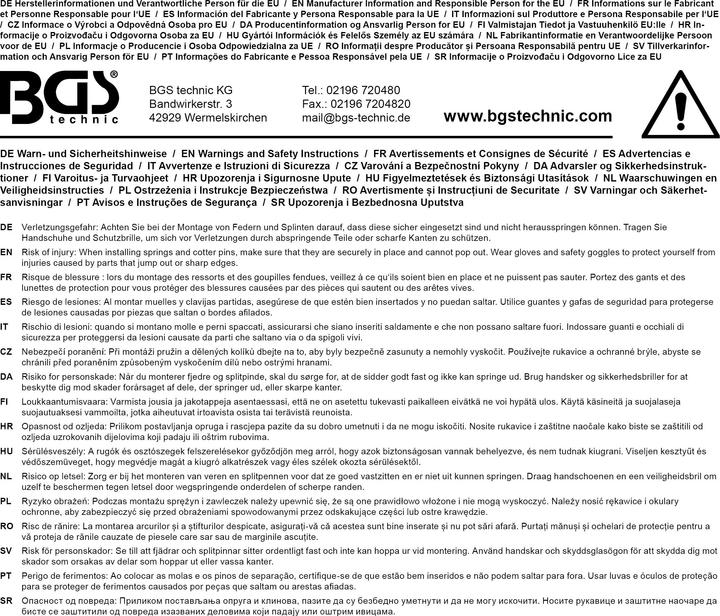 Produktbild BGS Hohlsplinte-/Federstifte-Sortiment