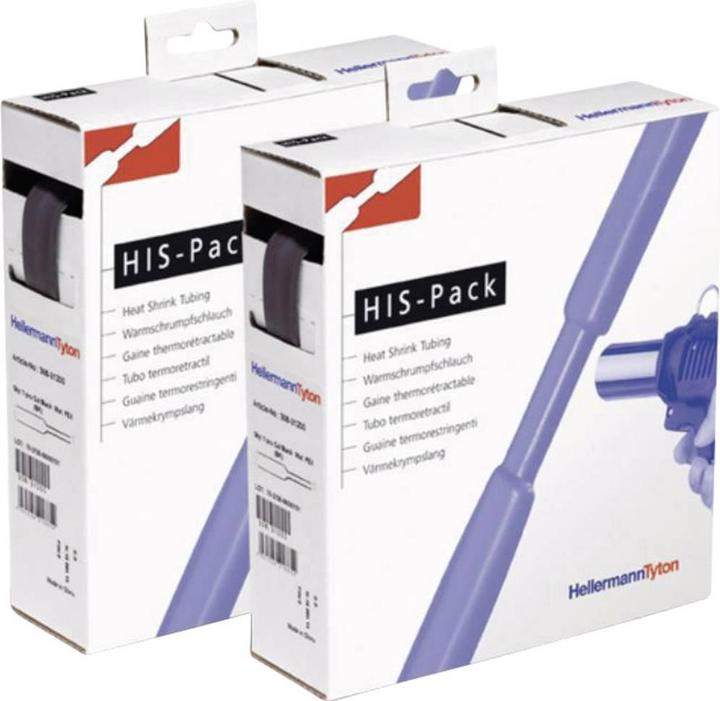 Actual product image HellermannTyton Heat shrink tubing without adhesive S (10 x)