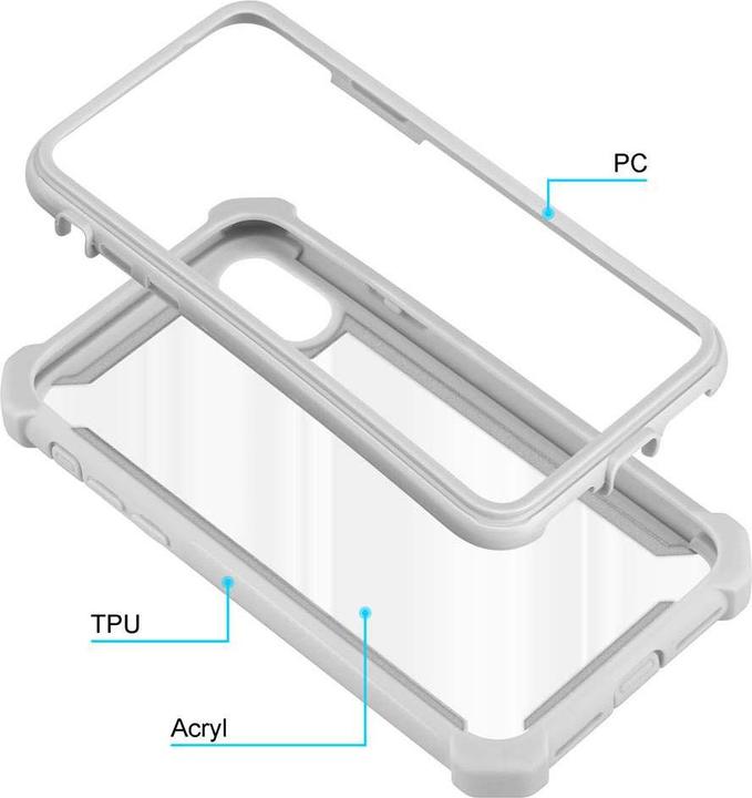 Actual product image Cadorabo Hybrid 2-in-1 Acrylic Cover (Apple iPhone XR)