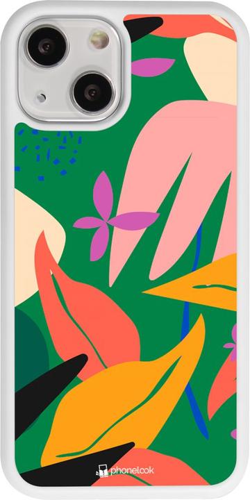 Actual product image PhoneLook Coque Silicone rigide blanc Abstract Jungle (Apple iPhone 13 mini)