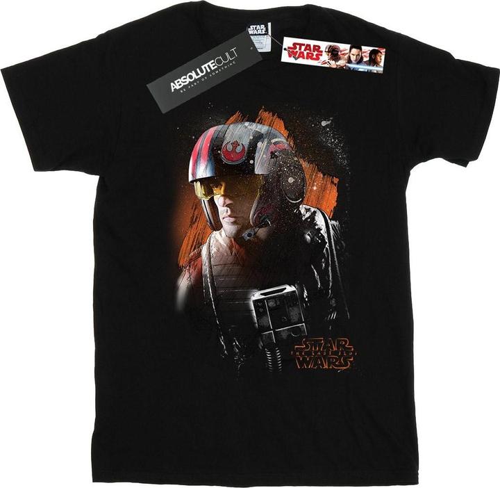Actual product image Star Wars Boys The Last Jedi Poe Dameron Brushed T-Shirt (152, 158)