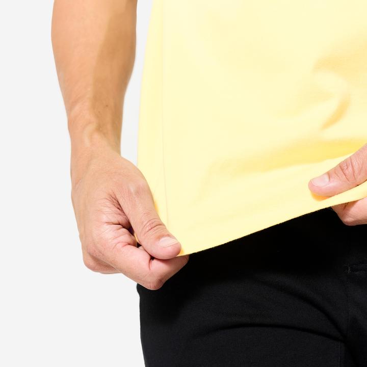 Actual product image Domyos Men's breathable T-shirt - pastel yellow (4XL)