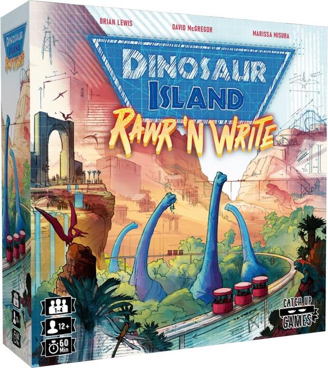 Actual product image Catch up games Dinosaur Island Rawr 'n Write