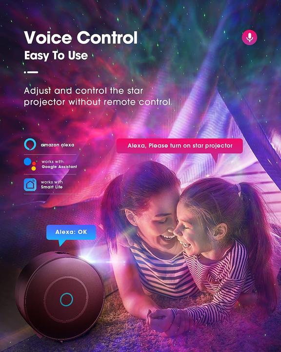 Actual product image Suppou LED Alexa Starry Sky Projector