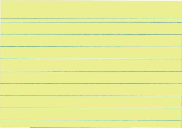 Valeurs nutritives et ingrédients Herlitz Fiches, DIN A7, lignées, jaunes en papier, 170 g-qm, sans bois, couleur de la ligne : bleu, double (A7, 170 g/m², 100 x)