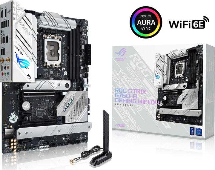 Actual product image ASUS ROG STRIX B760-A GAMING WIFI D4 (LGA 1700, Intel B760, ATX)