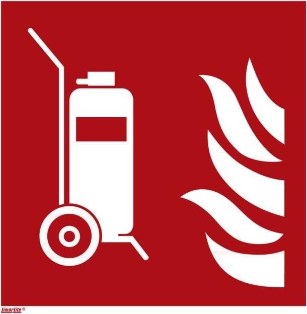 Actual product image Promat Fire safety sign Mobile fire extinguisher