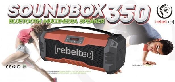 Actual product image Rebeltec SoundBox 350 Bluetooth garsiakalbis (5 h, Rechargeable battery operated)