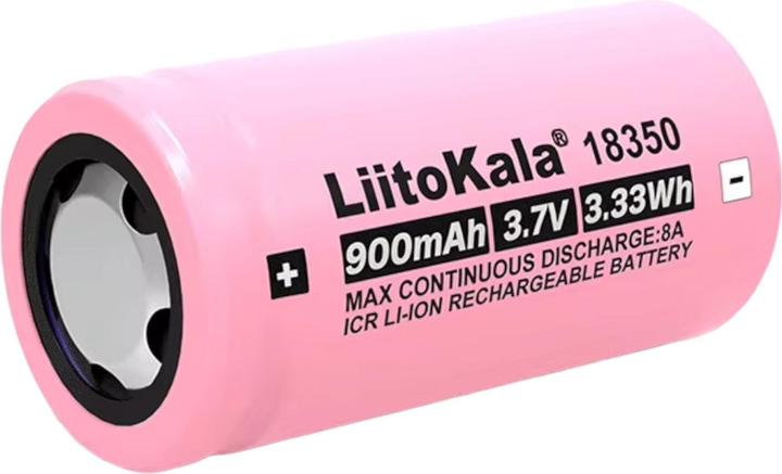 Image du produit Purecrea Batterie Li-Ion 3.7V 900mA 18350 avec pôle plat (1 pcs, 18350, 900 mAh)