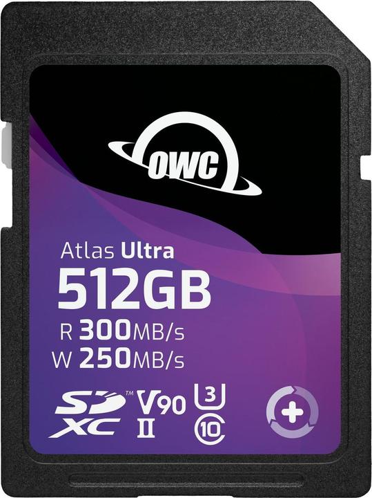 OWC Atlas Ultra SDXC V90 UHS-II Memory Card 512GB (512 GB, SDXC, UHS-II)