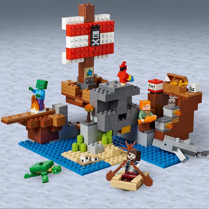 Image du produit LEGO L'aventure du bateau pirate (21152, LEGO Minecraft)