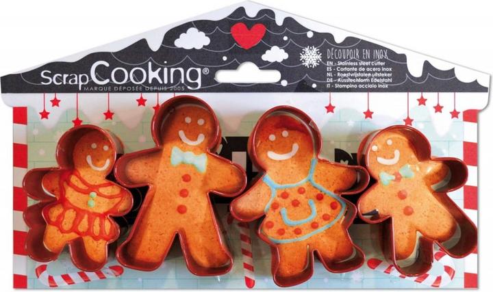 Immagine prodotto ScrapCooking 4 Cookie Cutter - Famiglia di pan di zenzero