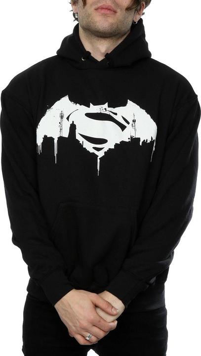Actual product image Mens Batman v Superman Beaten Logo Hoodie (XL)