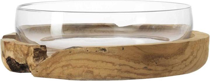 Actual product image Leonardo Bowl 39 cm with teak base (13.5 x 42 x 42 cm)
