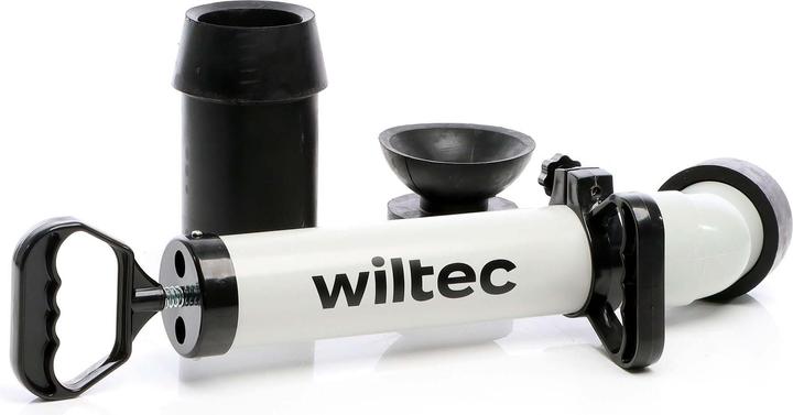 Immagine prodotto Wiltec Pompe déboucheur haute pression pour Nettoyage de tuyaux rapide Drains d'évier de Toilettes - Débouc