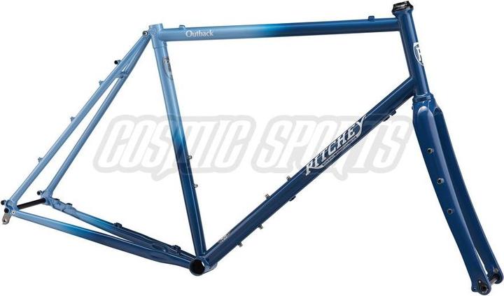 Actual product image Ritchey Outback V2 Disc Gravel frame kit, Anniversary Edition, 650B/700C, XS, half moon blue/white