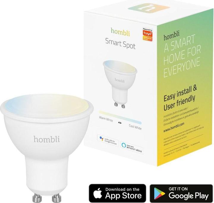 Productafbeelding Hombli Smart Spot (4.5W) CCT Duo Pack (GU10, 4.50 W, 350 lm, 2 x, F)