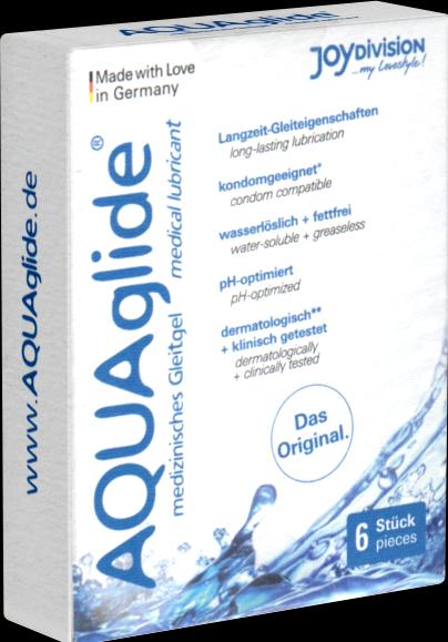 Image du produit Joydivision Original AQUAglide neutral" 6x3ml gel lubrifiant universel neutre (18 ml)