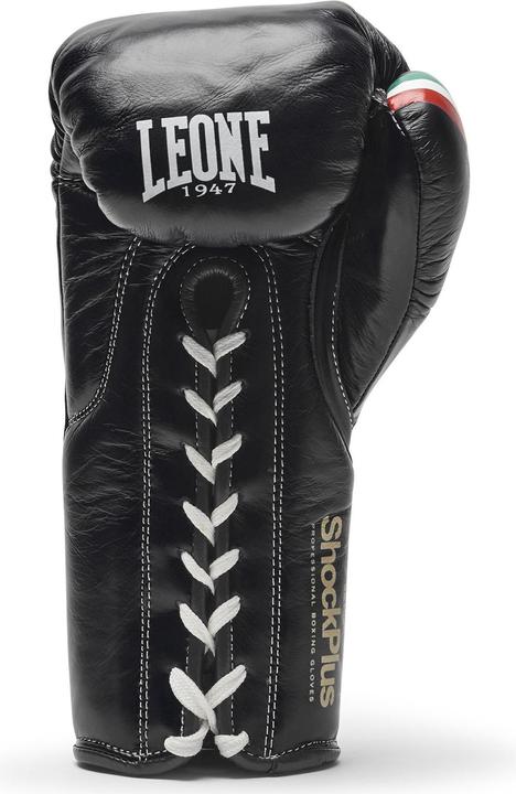 Immagine prodotto Leone Guantoni da boxe Shock Plus GN102L Nero (10 OZ, Taglia unica)