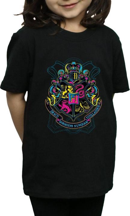 Image du produit - T-shirt NEON HOGWARTS CREST - Fille (152, 158)