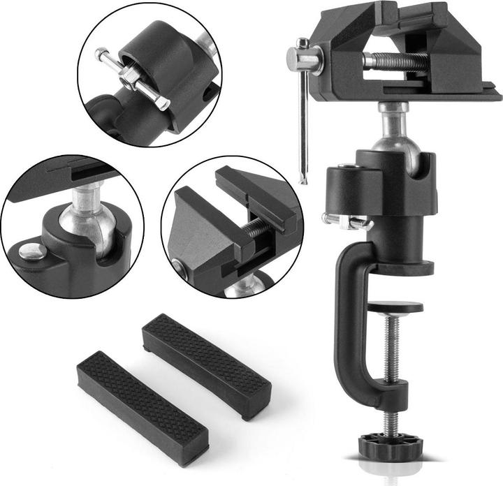 Produktbild Stahlwerk Tischschraubstock TS-50 ST mit Kugelgelenk (50 mm)