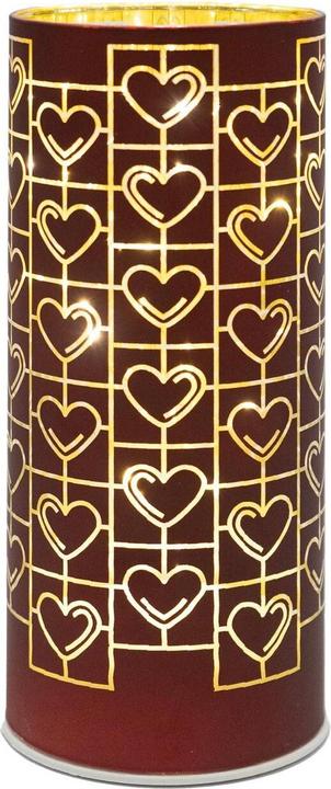 Actual product image Sirius Frida lantern, 20 cm, Bordeaux (11.5 x 11.5 x 22 cm, 1 x)