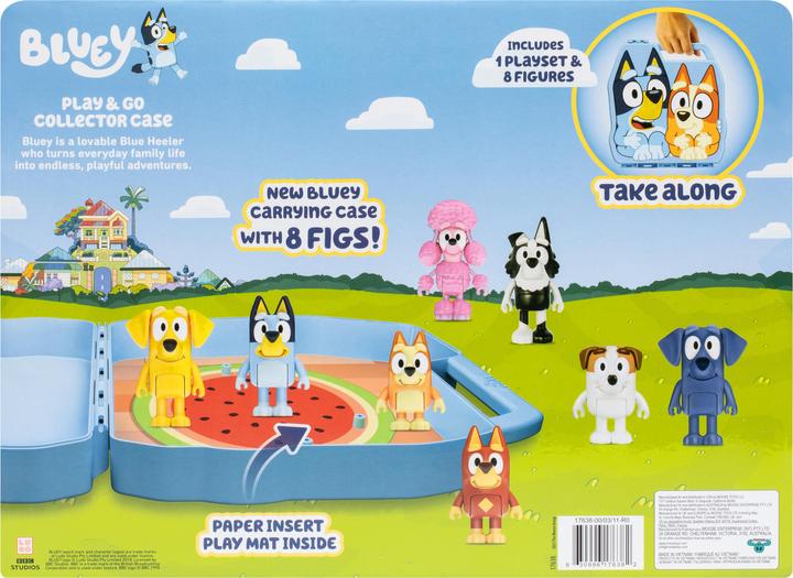 Produktbild Moose Bluey Play & Go Koffer mit 8 Spielfiguren