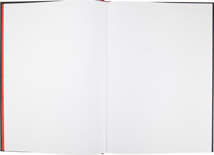 Produktbild Oxford Black n'Red gebundenes Notizbuch A4 (A4, Blanko, Harter Einband)