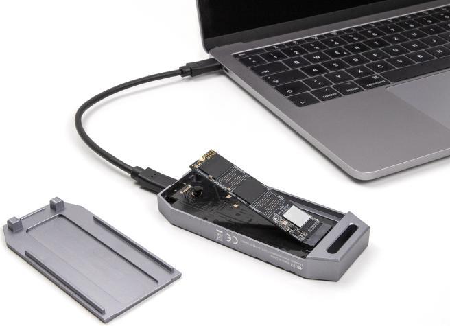 Actual product image Delock M.2 NVMe SSD Gehäuse USB 40 Gbps - werkzeugfrei (M.2 2280)