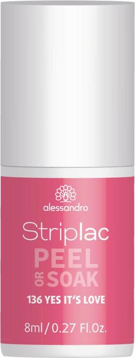 Actual product image Alessandro Striplac Peel or Soak Yes it's love 8 ml (Antique pink, Rose, Peelable nail polish)