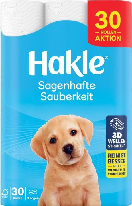 Actual product image Hakle Toilet paper Fabulous cleanliness white (30 x)