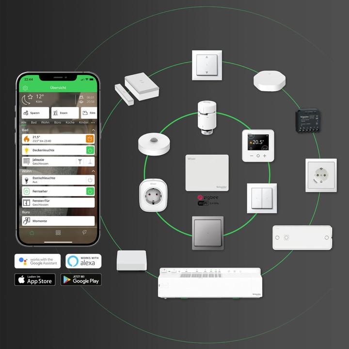 Actual product image Schneider Electric Wiser water sensor SCHNEIDER