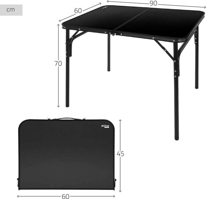 Image du produit Aktive Table Klapptisch 90 x 70 x 60 cm