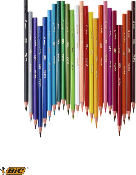 Immagine prodotto Bic Matite colorate Ecolution Evolution per bambini (Multicolore, 36 x)