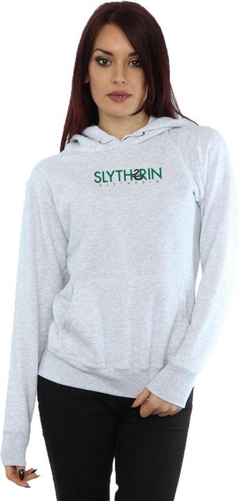Actual product image Womens/Ladies Slytherin Text Hoodie (L)