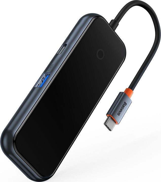 Immagine prodotto Baseus AcmeJoy Adattatore HUB 4 porte Type-CType-C a USB3.0*4Grigio scuro (USB-C, 4 Porti)
