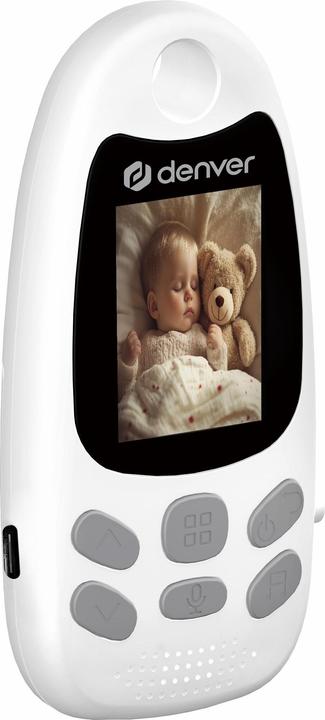 Immagine prodotto Denver BC-250 Babycam mit Monitor 2,4 GHz Bianco Neu (Video e audio, 250 m)