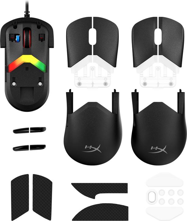 Actual product image HP HyperX Pulsefire Saga Gaming Mouse (Black) (Cable)