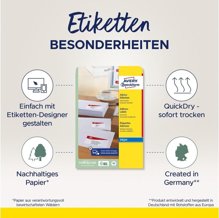 Produktbild Avery Adress-Etiketten