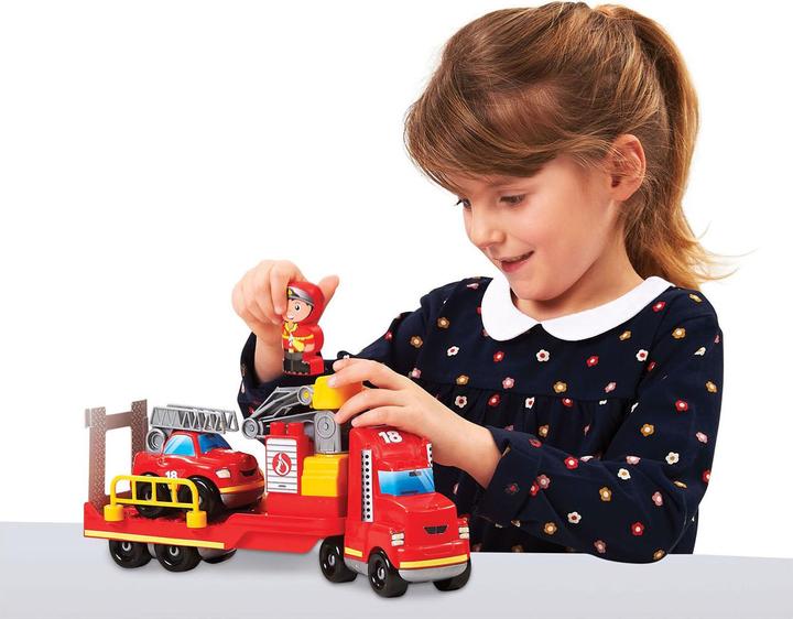 Actual product image Ecoiffier Abrick Fire Department Two Vehicles, Moving Elements 34 Accessories