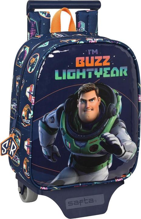 Mattel Schulrucksack mit Rädern Buzz Lightyear Marineblau (22 x 27 x 10 cm)