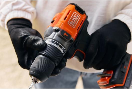 Productafbeelding Black & Decker Black&Decker accu klopboormachine 18V, zonder accu BCD383XN (Oplaadbare batterij)