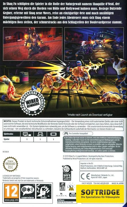 Actual product image Game Shaq Fu: A Legend Reborn (PS4, DE)