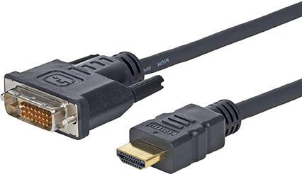 Produktbild MicroConnect HDM192413 3m DVI-D HDMI Type A (Standard) Schwarz Videokabel-Adapter (3 m, DVI, HDMI)