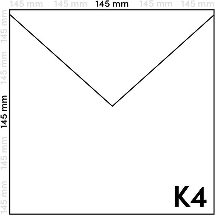 Immagine prodotto Netuno Quadratische Briefumschläge aus Kraftpapier (145 x 145 mm, 500 x)